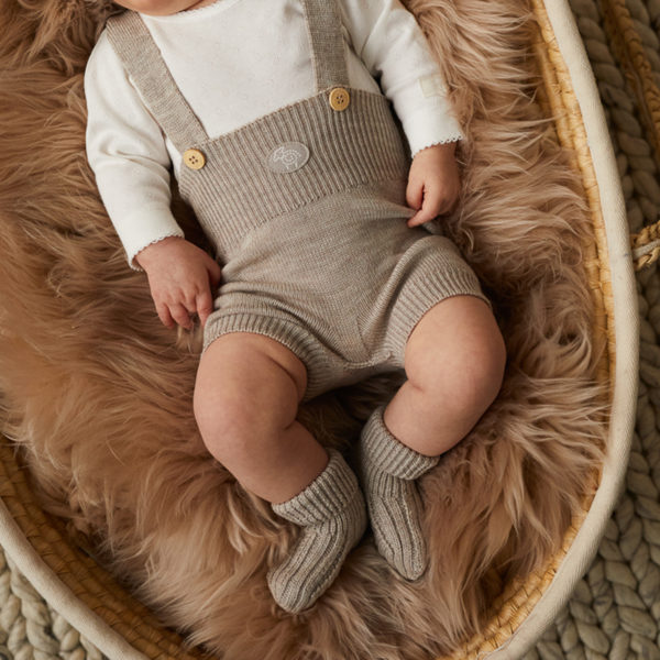 Baby Natur tøfler_lys beige